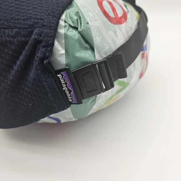 Patagonia Hat Cap Strap Back Navy Blue Mesh Performance Lightweight Mens Outdoor - Picture 4 of 8